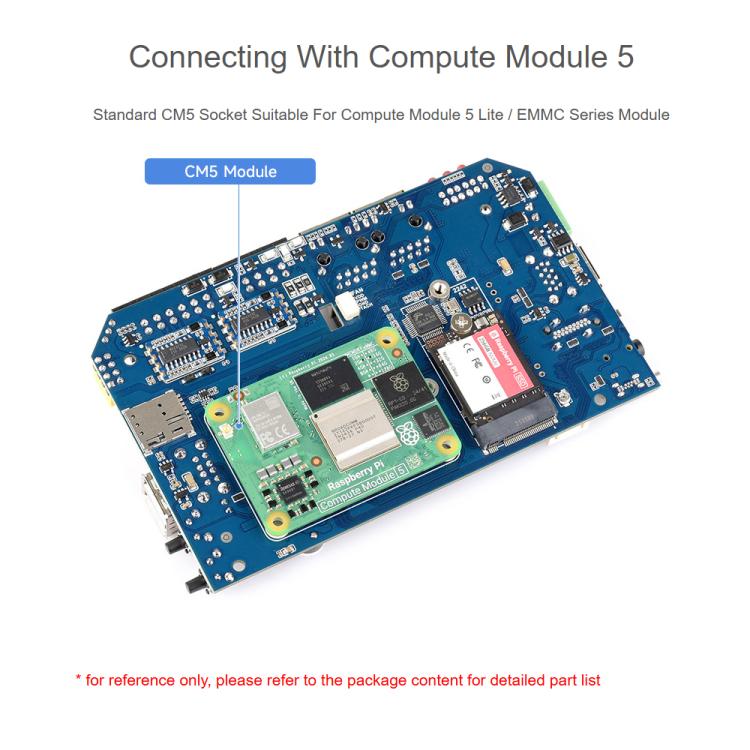 Waveshare Gigabit/2.5G Dual Ethernet Industrial Computer Based On Raspberry Pi CM5, 4 x RS485, 2×RS485+2×RS232