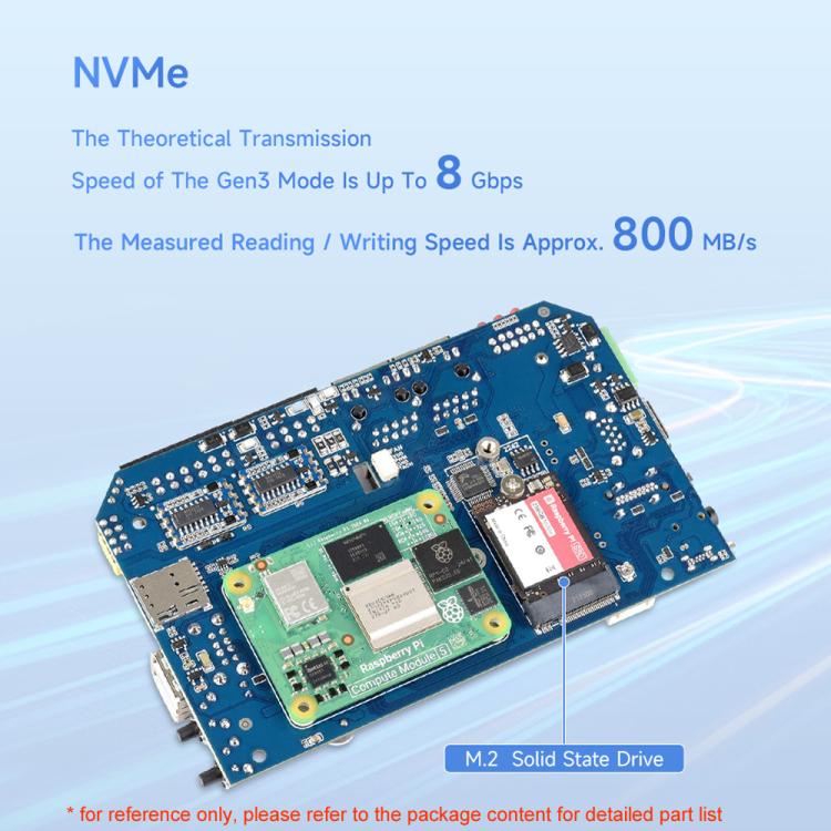 Waveshare Gigabit/2.5G Dual Ethernet Industrial Computer Based On Raspberry Pi CM5, 4 x RS485, 2×RS485+2×RS232