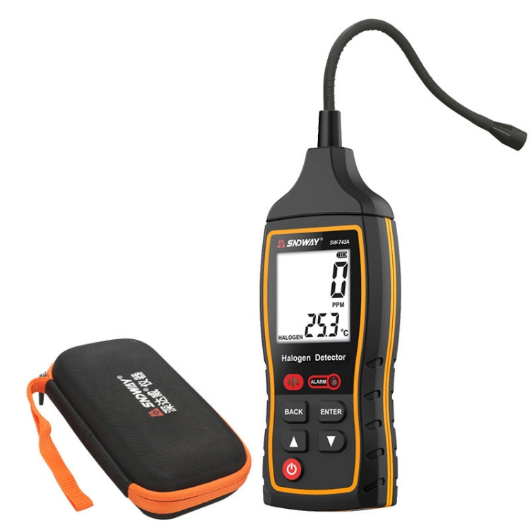 SNDWAY SW743A Halogen Gas Detector Automotive Electronic Air Conditioning Refrigerant Freon Maintenance Leak Detector, SW743A SW743A