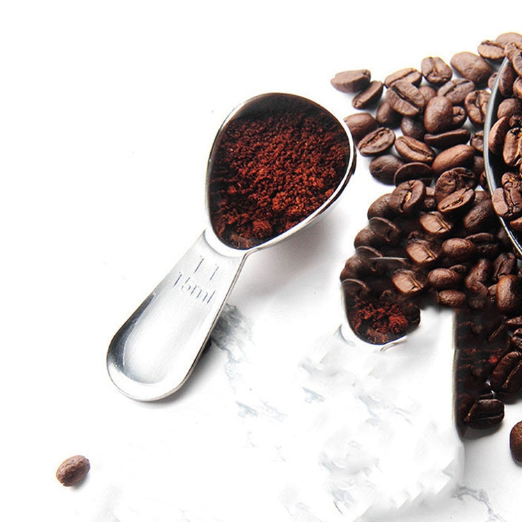YG-MC12 304 Thickened Stainless Steel Coffee Spoon Scales Scaling Spoon, Small Small