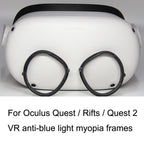 For Oculus Quest / Rifts / Quest 2 1pair VR All-in-one Glasses Frame Magnetic Suction Frame Can Match Myopic Lenses, Glasses Frame(Red), Glasses Frame(Blue), Glasses Frame(Black)