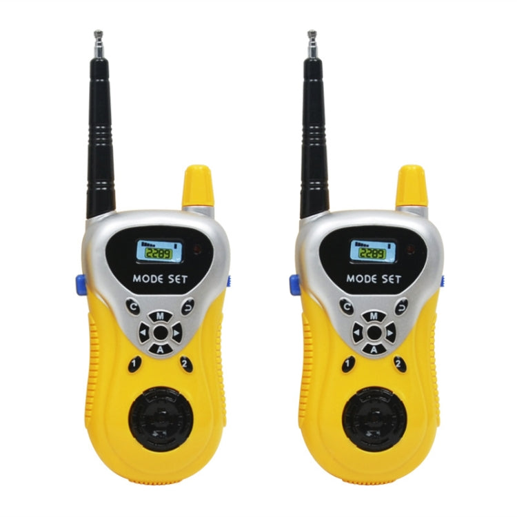2289 1 Pair Children Mini Walkie Talkie Toys Wireless Talking Outdoor Interactive Toys, Yellow, Green Yellow Yellow