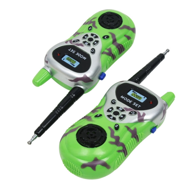 2289 1 Pair Children Mini Walkie Talkie Toys Wireless Talking Outdoor Interactive Toys, Yellow, Green – Non-slip Green Green