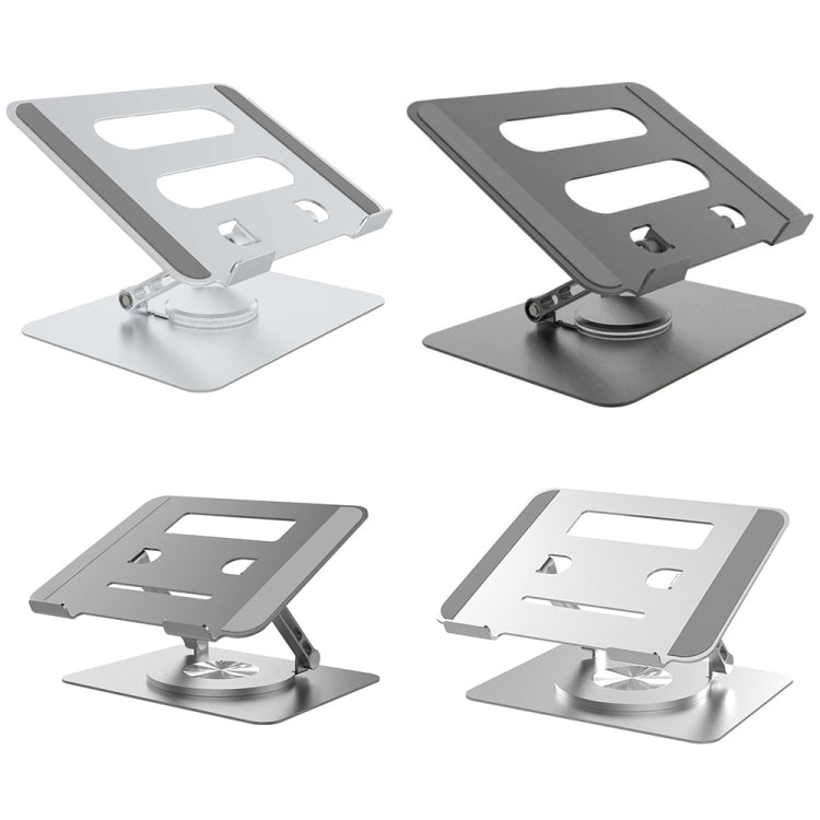 Multifunctional Desktop Foldable Rotating Laptop Cooling Bracket, Spec:, SP-086 (Silver), SP-086 (Gray), SP-88 (Silver), SP-88 (Gray) – Aluminum Alloy, Non-slip