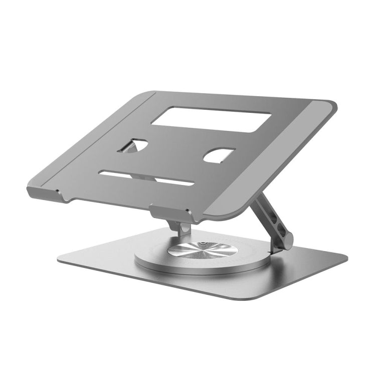 Multifunctional Desktop Foldable Rotating Laptop Cooling Bracket, Spec:, SP-086 (Silver), SP-086 (Gray), SP-88 (Silver), SP-88 (Gray) – Aluminum Alloy, Non-slip SP-88 (Gray)