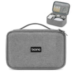 Baona Multifunctional Earphone Data Cable Digital Storage Bag, Spec:, Single-layer (Gray), Single-layer (Black), 2-layer (Gray), 2-layer (Black), Single-Layer Box (Gray), Single-Layer Box (Black), 2-layer Box (Gray), 2-layer Box (Black), XL (Gray)     ... Single-layer (Gray)