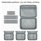 Baona Multifunctional Earphone Data Cable Digital Storage Bag, Spec:, Single-layer (Gray), Single-layer (Black), 2-layer (Gray), 2-layer (Black), Single-Layer Box (Gray), Single-Layer Box (Black), 2-layer Box (Gray), 2-layer Box (Black), XL (Gray)     ...