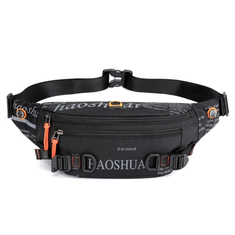 HAOSHUAI 5132 Outdoor Men Waist Bag Sports Running Chest Bag, 5132 Dark Blue, 5132 Black, 5132 Army Green, 5132 Dark Green, 5132 Camouflage – Durable Build, Easy to Use 5132 Black Black