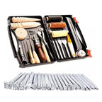 Handmade Leather DIY Tool Set Sewing Craft Tool Set, 48 In 1 Set 48 In 1 Set