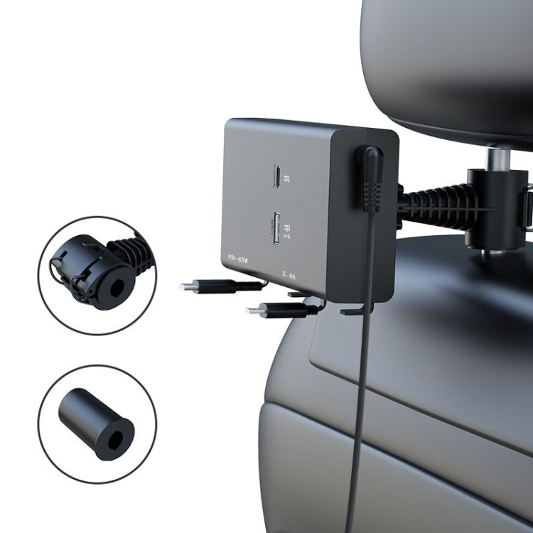 65W PD Dual Cable Retractable Fast Charging Car USB Charger, 13th-generation 13th-generation