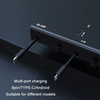65W PD Dual Cable Retractable Fast Charging Car USB Charger, 13th-generation