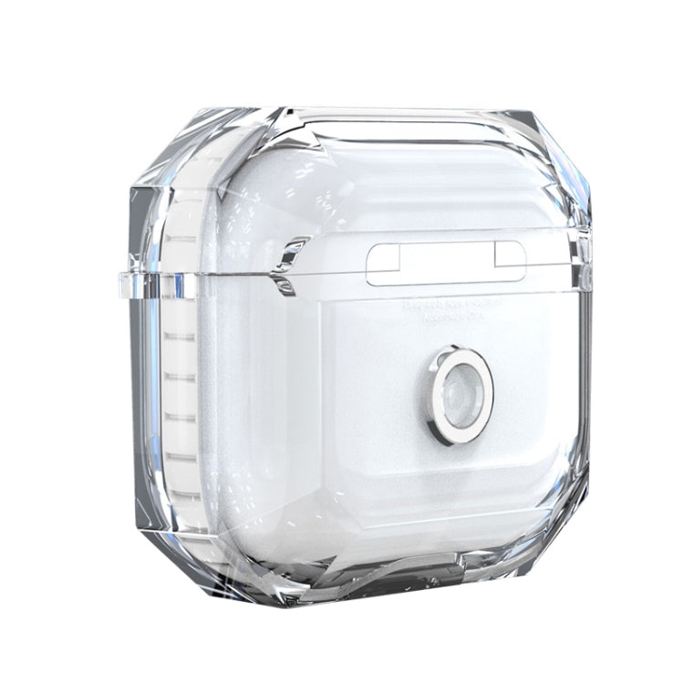 For AirPods 3 RJT-AP-03 Transparent Anti-fall Bluetooth Earphone Protective Sleeve, For AirPods 3 White, For AirPods 3 Black For AirPods 3 White White