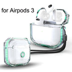 For AirPods 3 RJT-AP-03 Transparent Anti-fall Bluetooth Earphone Protective Sleeve, For AirPods 3 White, For AirPods 3 Black