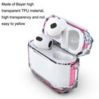 For AirPods 3 RJT-AP-03 Transparent Anti-fall Bluetooth Earphone Protective Sleeve, For AirPods 3 White, For AirPods 3 Black