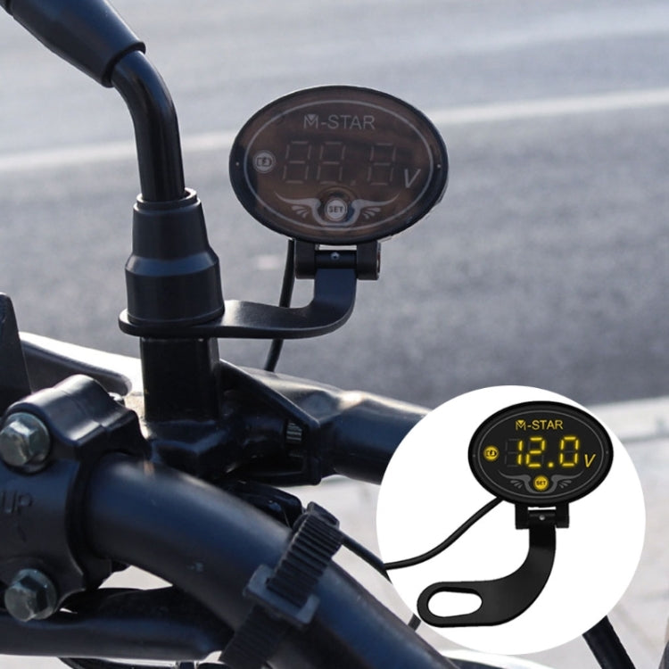 YL-M01 Motorcycle Battery Voltage Monitoring M-STAR Intelligent Voltage Meter, YL-M01 Blue, YL-M01 Gold, YL-M01 Purple – Waterproof
