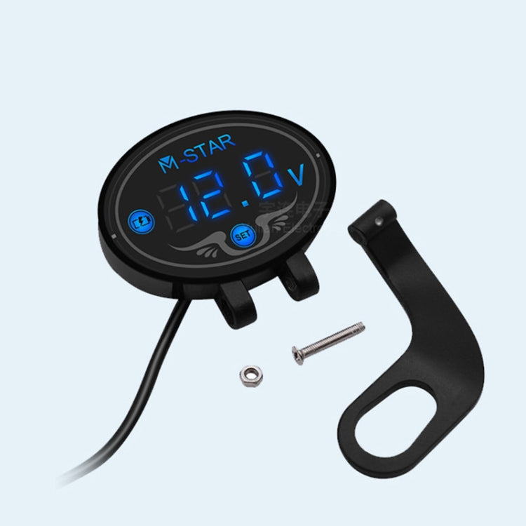 YL-M01 Motorcycle Battery Voltage Monitoring M-STAR Intelligent Voltage Meter, YL-M01 Blue, YL-M01 Gold, YL-M01 Purple – Waterproof