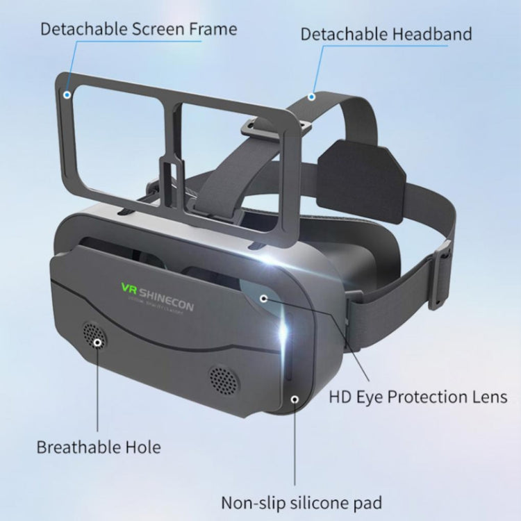 VRSHINECON G13 Virtual Reality VR Glasses Mobile Phone Movie Game 3D Digital Glasses, G13 – Non-slip