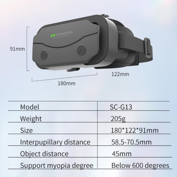 VRSHINECON G13 Virtual Reality VR Glasses Mobile Phone Movie Game 3D Digital Glasses, G13 – Non-slip