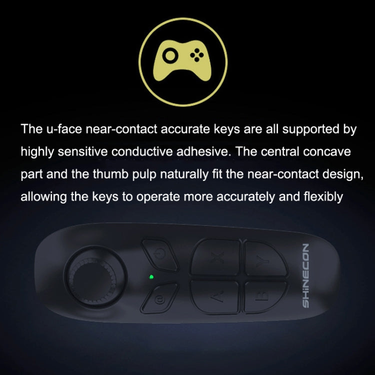 VR SHINECON SC-B03 VR Game Wireless Bluetooth Remote Control Handle Selfie Stick Remote Control Video Playback, SC-B03 – Bluetooth