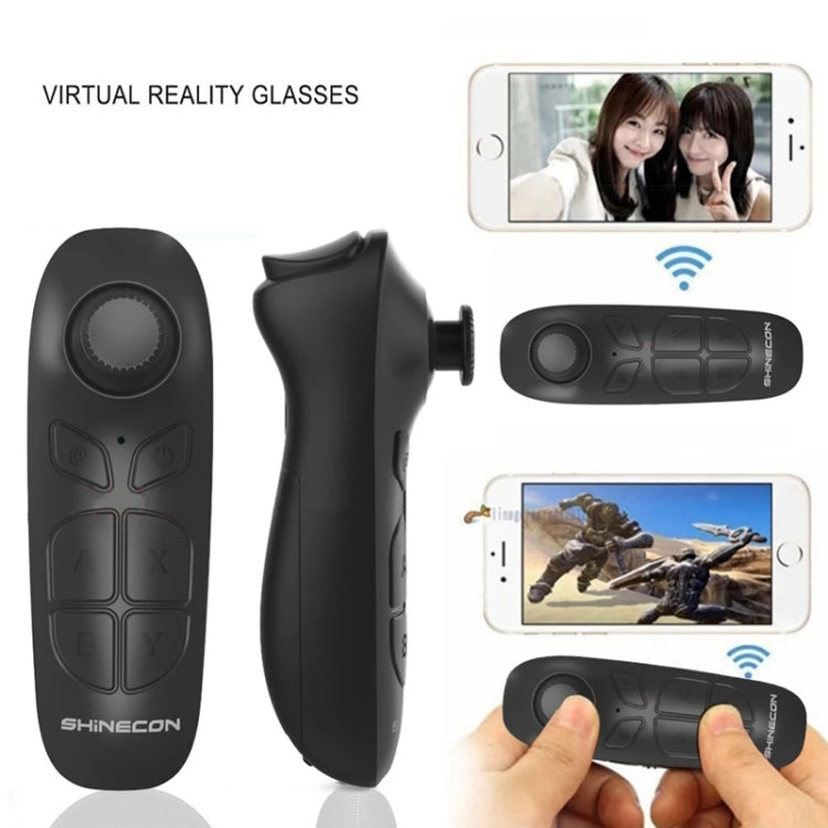 VR SHINECON SC-B03 VR Game Wireless Bluetooth Remote Control Handle Selfie Stick Remote Control Video Playback, SC-B03 – Bluetooth