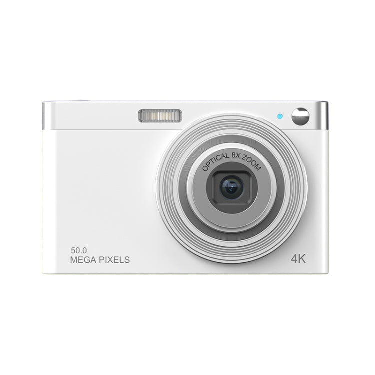 C13 2.88 inch 4K 8X Optical Zoom Telescopic Lens HD Digital Camera, Spec:, White White