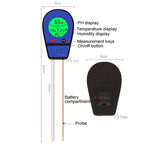 LY201 Soil PH Testing Instrument Moisture and Humidity Tester Gardening Planting Thermometer, LY201