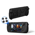 For Steam Deck V V4-1 Silicone Non-slip Protective Case for Pocket Consoles with Holder Function, V4-1Black), V4-1(Red), V4-1(Green), V4-1(Blue) – Non-slip V4-1Black) Black