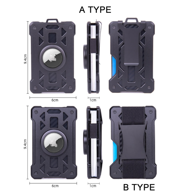 For AirTag 2nd Gen / AirTag 1st Gen Card Holder Metal Anti-Theft RFID...