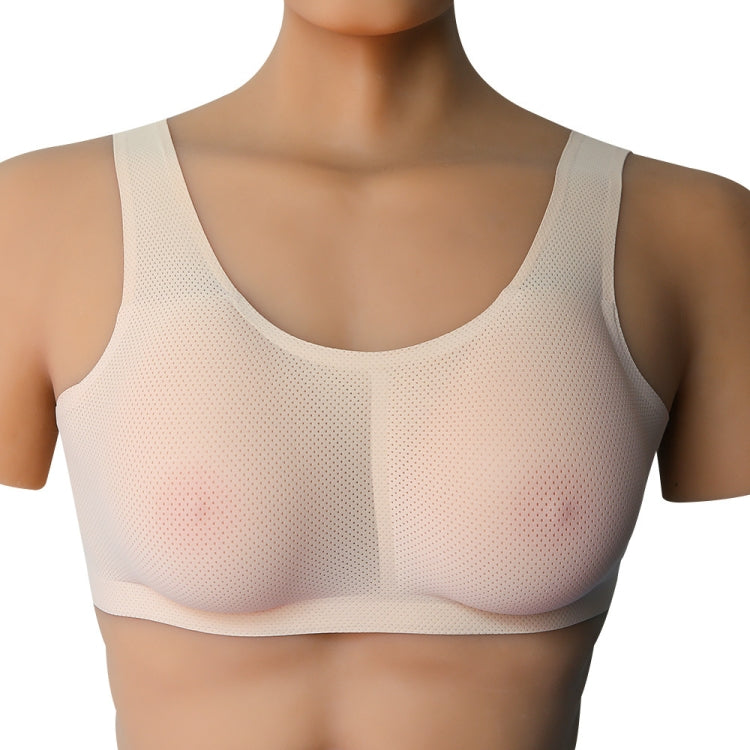 CD Crossdressing Silicone Fake Breast Vest Underwear, AA+XS 400g, A+S 500g, B+M 600g, C+L 800g, D+XL 1000g, DD+XXL 1200g, E+XXXL 1400g, EE+XXXXL 1600g AA+XS 400g Skin Color+Fake Breast