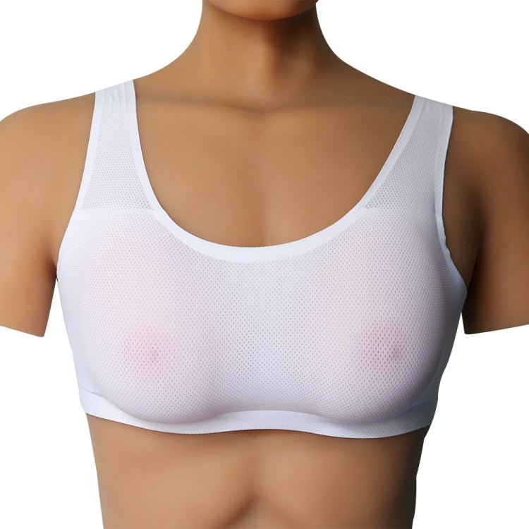 CD Crossdressing Silicone Fake Breast Vest Underwear, AA+XS 400g, A+S 500g, B+M 600g, C+L 800g, D+XL 1000g, DD+XXL 1200g, E+XXXL 1400g, EE+XXXXL 1600g – Durable Build, Easy to Use D+XL 1000g White+Fake Breast