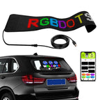 Car LED Flexible Display Cell Phone APP Control Bluetooth Connection, S1664RGB 390x107mm, S1696RGB 672x122mm, S3264RGB 390x187mm, S3296RGB 672x218mm S1664RGB 390x107mm