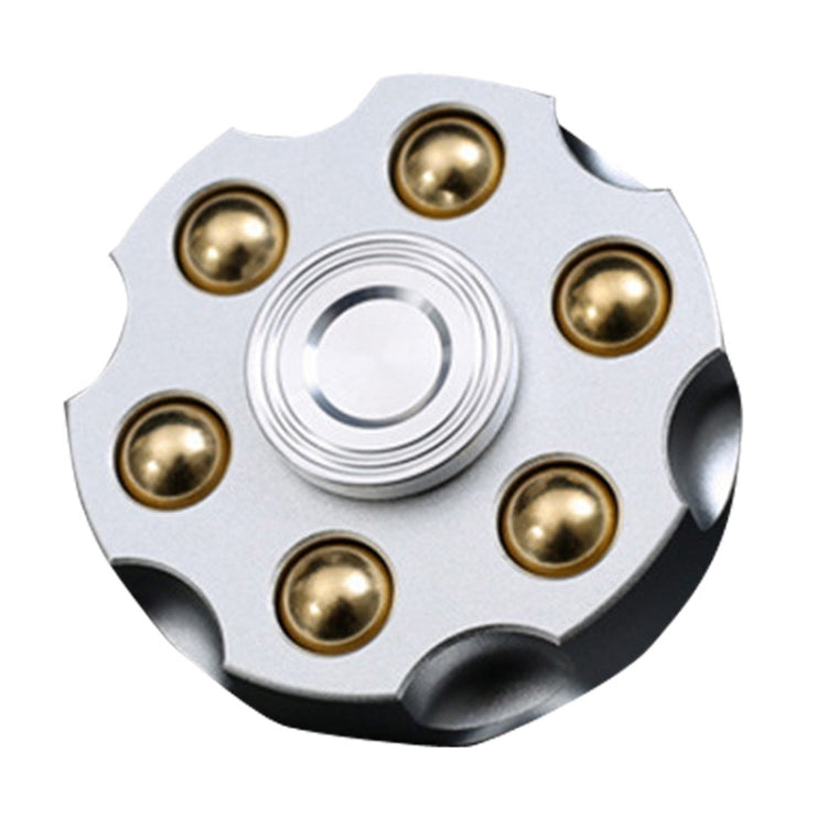EDC Removable Fingertip Spinner Revolver Clip Pure Brass Stress Relief Toys, Revolver Clip(Gold), Revolver Clip(Silver), Revolver Clip(Black) – Aluminum Alloy Revolver Clip(Silver) Silver