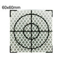 FP001 Diamond Tunnel Mapping Reflective Sticker Monitoring Measurement Point Sticker, Size: 60x60mm, 60x60mm, 60x60mm With Triangle – Durable Build, Easy to Use 60x60mm