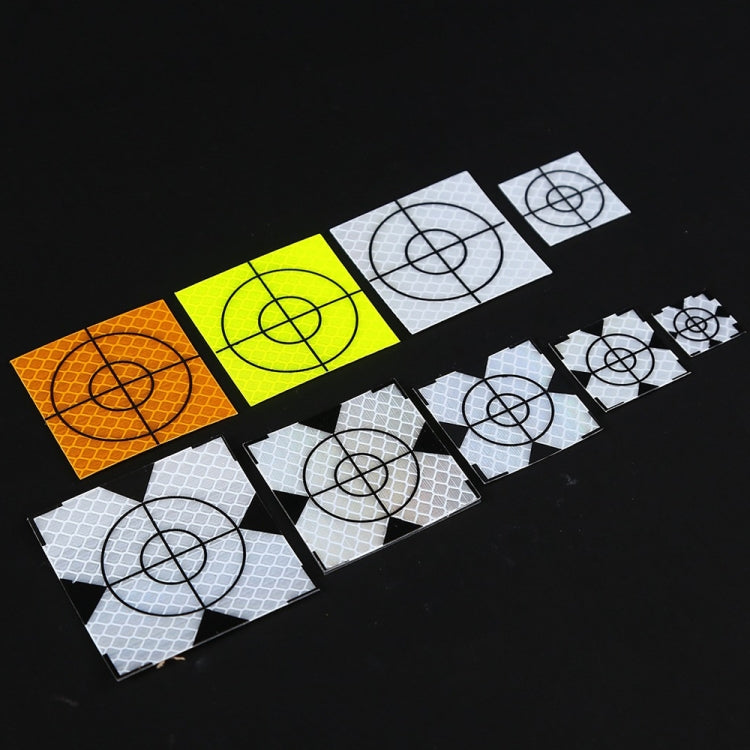 FP001 Diamond Tunnel Mapping Reflective Sticker Monitoring Measurement Point Sticker, Size: 60x60mm, 60x60mm, 60x60mm With Triangle – Durable Build, Easy to Use