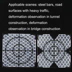 FP001 Diamond Tunnel Mapping Reflective Sticker Monitoring Measurement Point Sticker, Size: 60x60mm, 60x60mm, 60x60mm With Triangle – Durable Build, Easy to Use