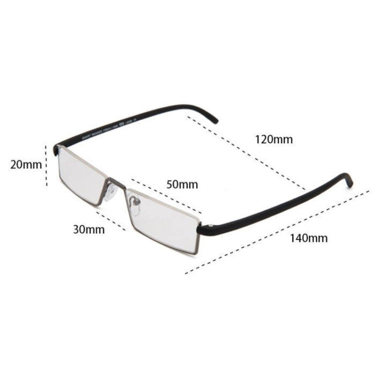 Lightweight Anti-blue Light Presbyopic Glasses Senior Clear Glasses With Case, 1.00, 1.50, 2.00, 2.50, 3.00, 3.50, 4.00