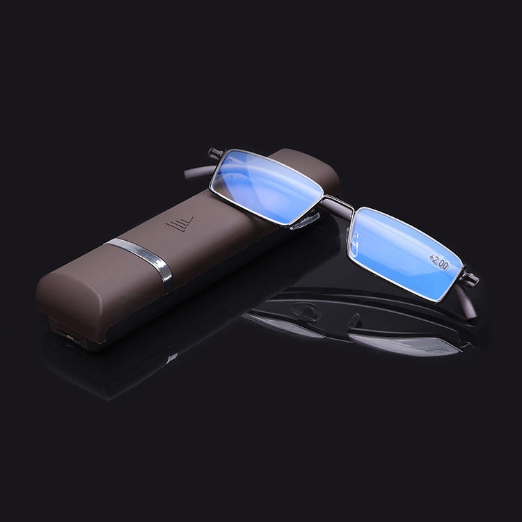 Lightweight Anti-blue Light Presbyopic Glasses Senior Clear Glasses With Case, 1.00, 1.50, 2.00, 2.50, 3.00, 3.50, 4.00 – Durable Build, Easy to Use 3.50 Brown