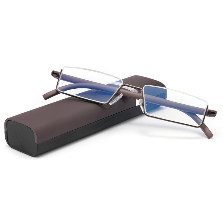 TR90 Seniors Clear Glasses With Portable Case Lightweight Presbyopic Glasses, +1.00, +1.50, +2.00, +2.50, +3.00, +3.50 – Durable Build, Easy to Use +1.00 Brown