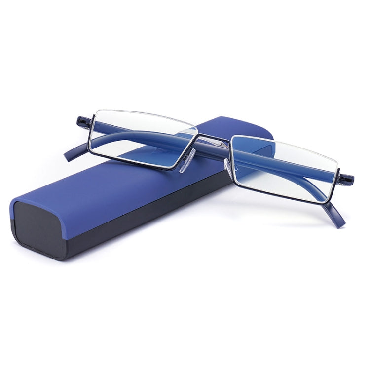TR90 Seniors Clear Glasses With Portable Case Lightweight Presbyopic Glasses, +1.00, +1.50, +2.00, +2.50, +3.00, +3.50 – Durable Build, Easy to Use +2.50 Blue