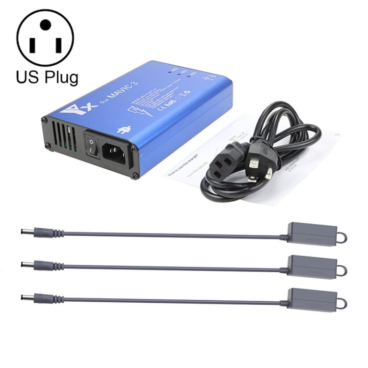 for DJI Mavic 3 YX 1 to 5 Charger With Switch – TPU US Plug