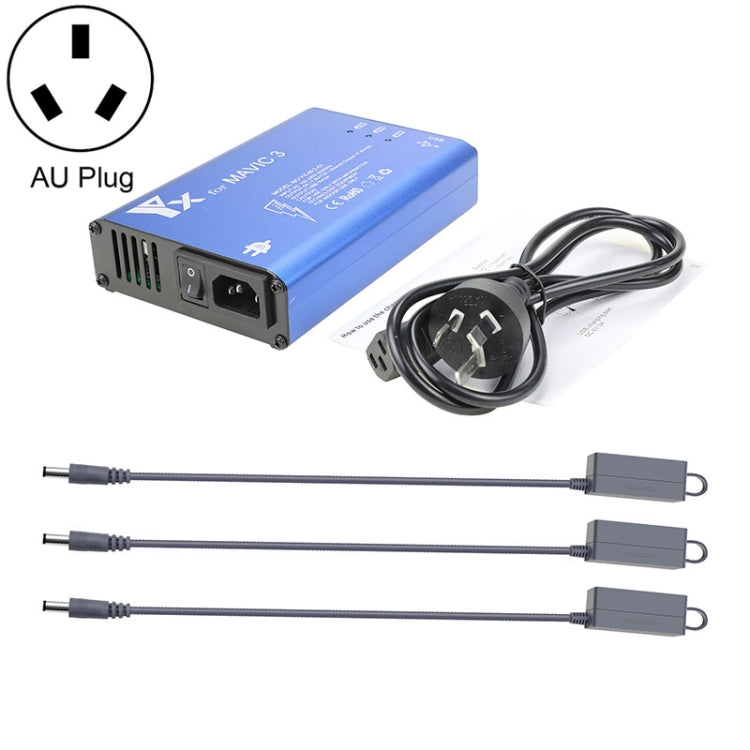 for DJI Mavic 3 YX 1 to 5 Charger With Switch – TPU AU Plug