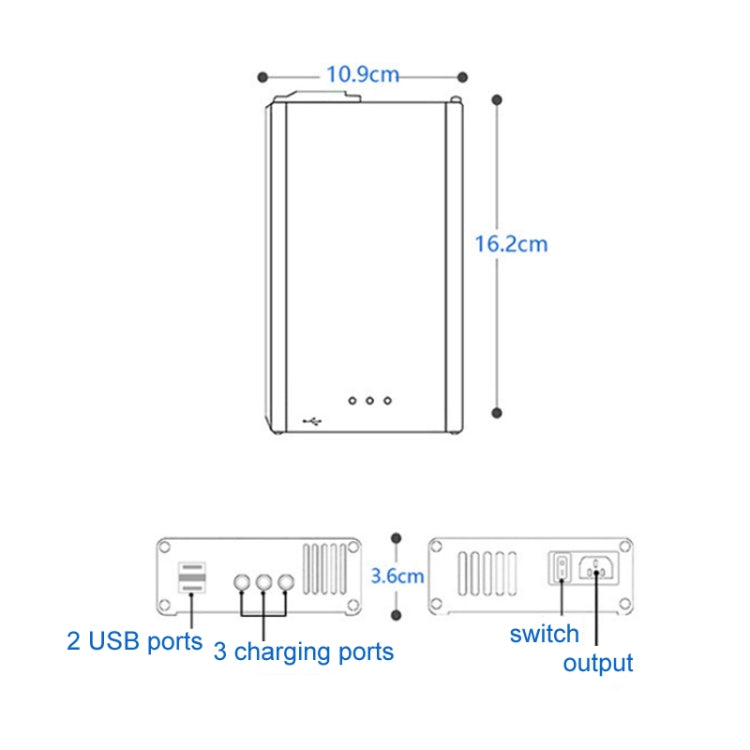for DJI Mavic 3 YX 1 to 5 Charger With Switch – TPU