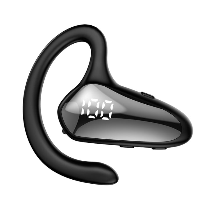 YX02 With Digital Display Hanging Ear Bone Conduction Bluetooth Headset, YX02 Red, YX02 Pink, YX02 Black, YX02 Grey – Waterproof, Bluetooth YX02 Grey Grey