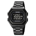 Watch – Silicone (Black) 1875 Steel Band Black Machine
