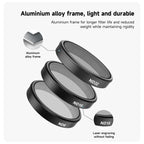 For DJI OSMO Action 3 / 4 TELESIN ND CPL Filter Set Aluminium Alloy Frame Lens, CPL+ND8/16/32