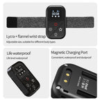 TELESIN T10 80m Bluetooth Remote Control For GoPro Hero11 Black / HERO10 Black / HERO9 Black / HERO8 Black /Max – Waterproof, Bluetooth, TPU, For GoPro