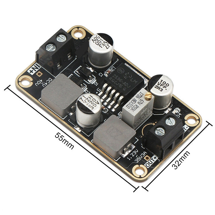 LM2596-ADJ DC-DC Adjustable Step-Down Power Module 4V-40V To 1.23-35V 3A Stereotype Board, LM2596-ADJ 4V-40V To 1.23-35V – TPU