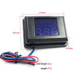 DES-2 Car Battery Voltage Meter DC LED Digital Display 12V Motorcycle RV Yacht Voltage Meter Detector, DES-2 Voltage Meter Red, DES-2 Voltage Meter Blue, DES-2 Voltage Meter Orange, DES-2 Voltage Meter White, DES-2 Voltage Meter Green