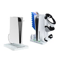 For PS5 ipaly Host Multifunctional Cooling Base VR2 Handle Charging Stand Disc Storage Rack, HBP-6478 HBP-6478