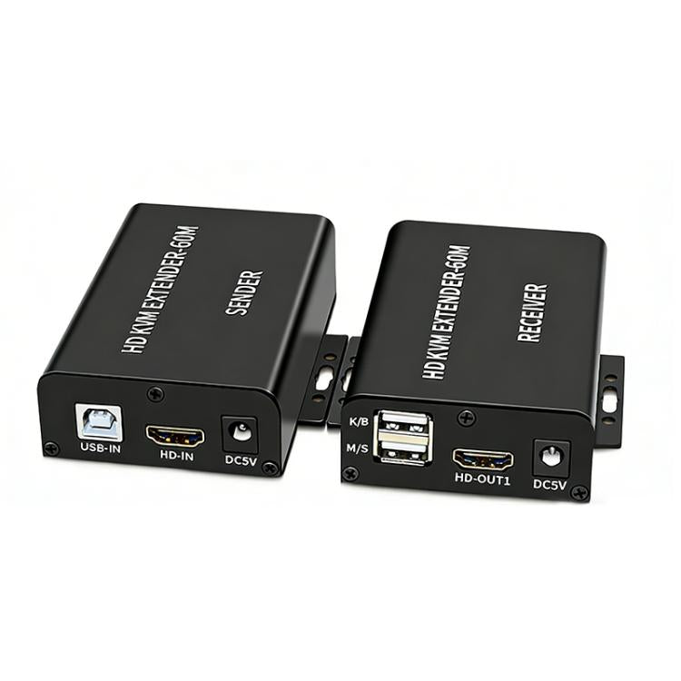 BW-HKE60A HDMI 60m KVM With USB Extender Support POE Single-End Power Supply With US Plug, BW-HKE60A BW-HKE60A